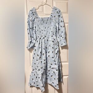 Kate spade floral for smocked midi dress